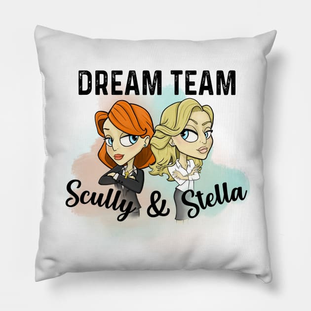 Scully and Stella Pillow by Sitily