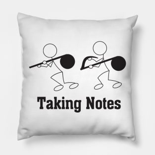 Music Taking Notes Pillow