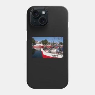 Fishing boats, Alter Strom, Warnemünde, Rostock, Mecklenburg-Western Pomerania Boats, Alter Strom, Warnemünde, Rostock, Mecklenburg-Western Pomerania Phone Case