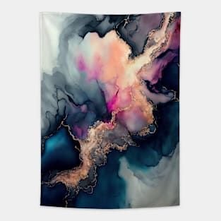 Vivid Vision - Abstract Alcohol Ink Resin Art Tapestry