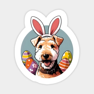 Lakeland Terrier's Easter Celebration with Bunny Ears Magnet