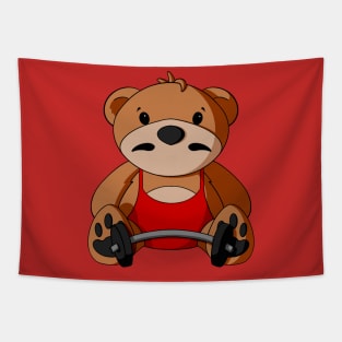 Circus Strongman Teddy Bear Tapestry