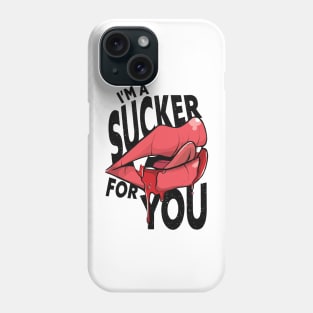 I'm a Sucker for You // Funny Vampire Lips Halloween Phone Case