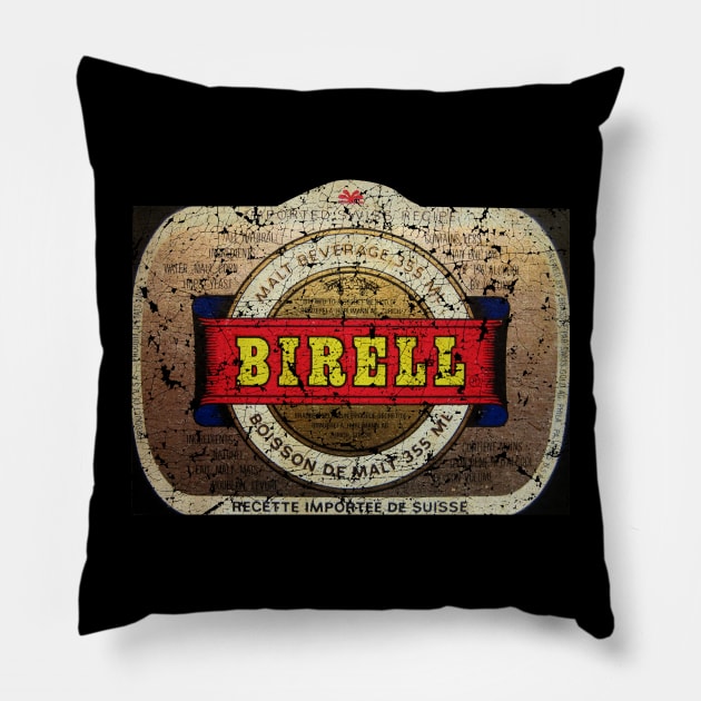 BIRELL BEER Pillow by ngilerterus