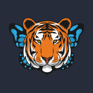 Beautiful tiger and Butterfly T-Shirt