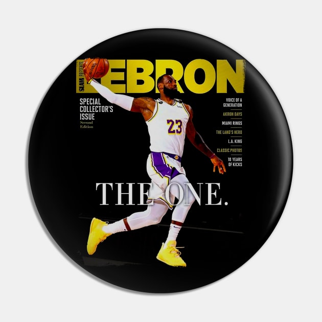 Lebron - SLAM Pin by Buff Geeks Art