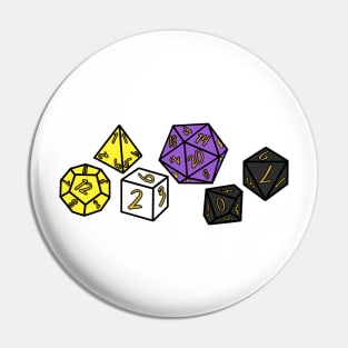 Nonbinary Dice Pin