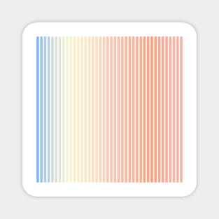 Beautiful Pastel Lines Magnet