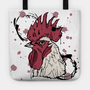 Rooster watercolor sketch Tote