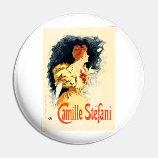 Camille Stefani French Art Nouveau Affiche Poster Art by Jules Cheret Pin