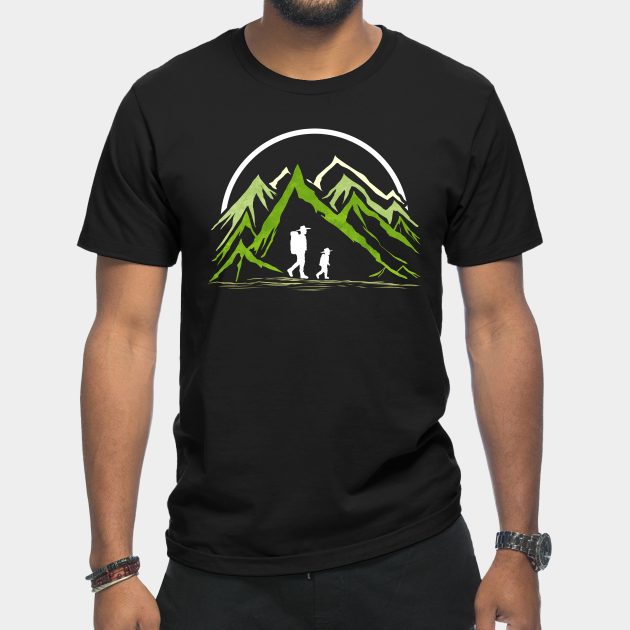 Discover Hiking in the Mountains - Father and Son - Father And Son - T-Shirt