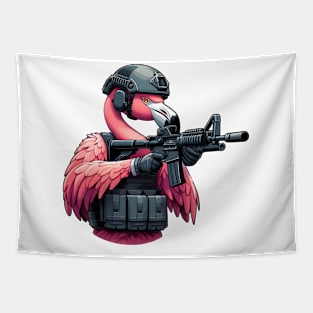 Tactical Flamingo Tapestry