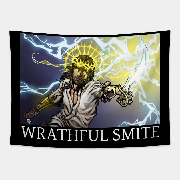 Caverns & Creatures: Wrathful Smite Tapestry by robertbevan