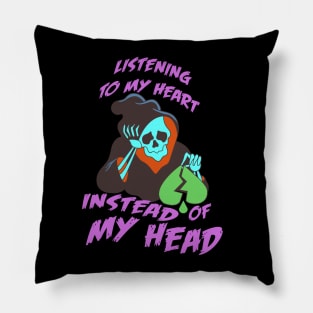Listening To My Heart Pillow