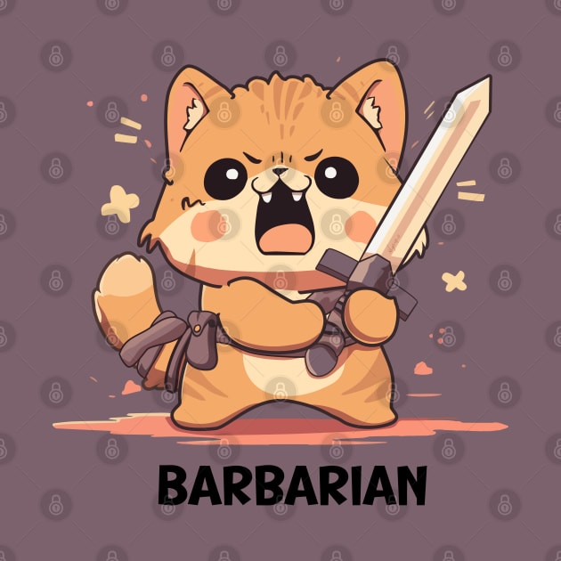 Kitten Barbarian by Myanko