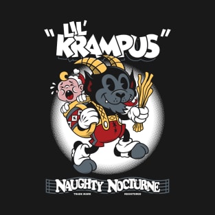 Lil Krampus - Vintage Cartoon Christmas - Creepy Cute Rubber Hose T-Shirt