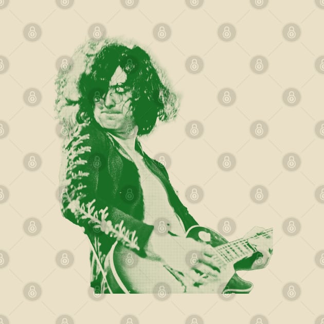 35 jimmy page - green solid style by Loreatees