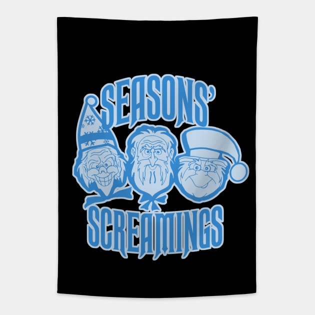Seasons' Screamings Haunted Mansion Tapestry TeePublic