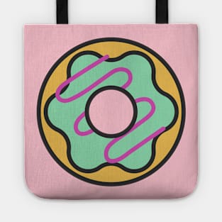 Baked Doughnut With Green Frosting Tote