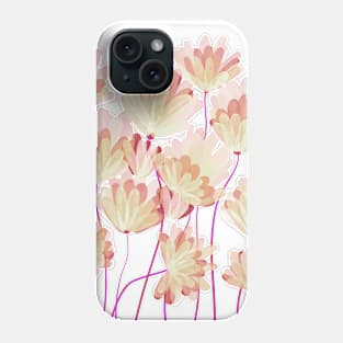 Delicate Abstract Flowers Phone Case