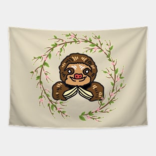 Sloth Love Tapestry