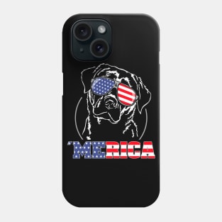 Proud Labrador Retriever American Flag Merica dog Phone Case