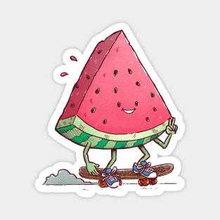 Watermelon Slice Skater Magnet