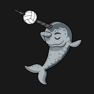 Dabbing Narwhal Volleyball Dab T-Shirt