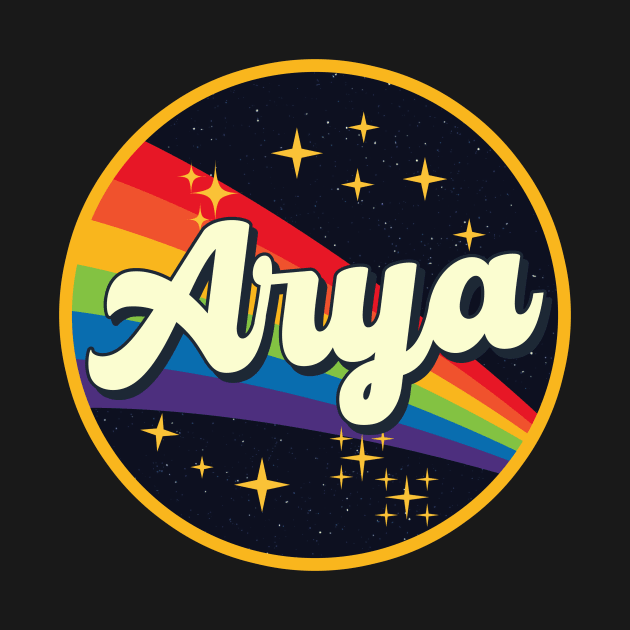 Arya // Rainbow In Space Vintage Style by LMW Art