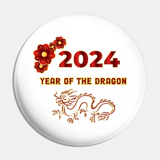 Year of the Dragon Minimalist Pin