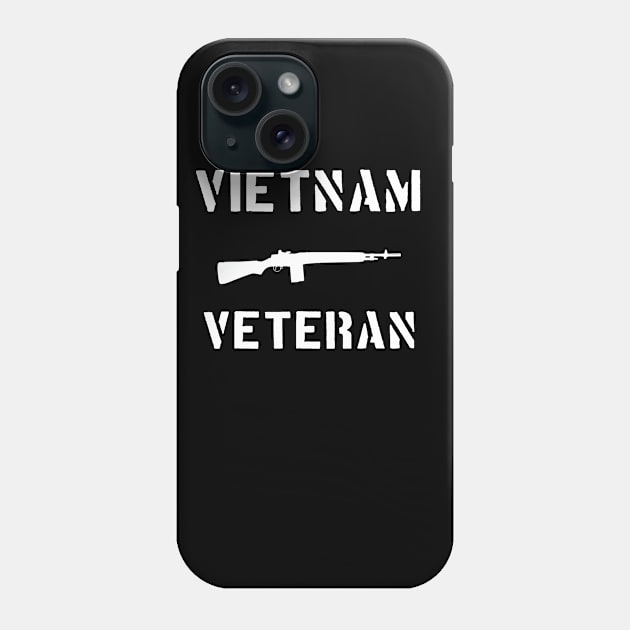 Vietnam Veteran M14 Rifle Phone Case by Dirty Custard Designs 