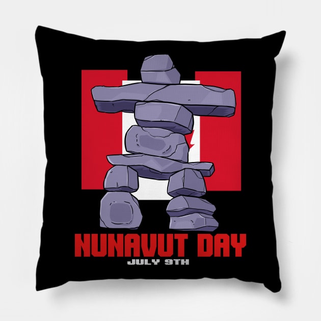 Nunavut Day Pillow by Noseking