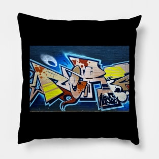 Street Art Graffiti Digbeth Birmingham UK Pillow