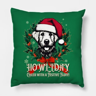 Howl-iday' Cheer with a Festive Fluff! Pillow