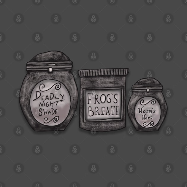 Sally's Jars- No Background by tesiamarieart