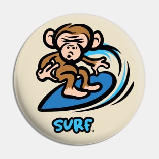 Surf Monkey Pin