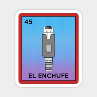 Loteria Mexicana Internet Meme RJ45 Enchufe Magnet