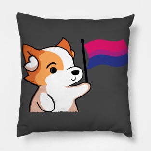 Bisexual Pride - Corgi Version Pillow