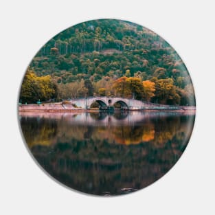 Beautiful Garron bridge in autumn - Inverary, Scotland Pin