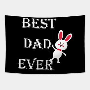 best dad ever bunny style Tapestry