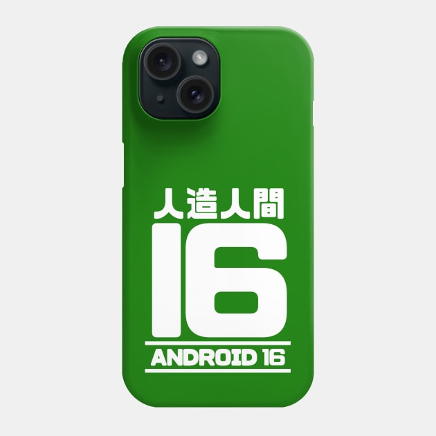 Droid 16 W Phone Case by Xieghu