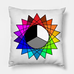 Stained Glass, Version Three Pillow