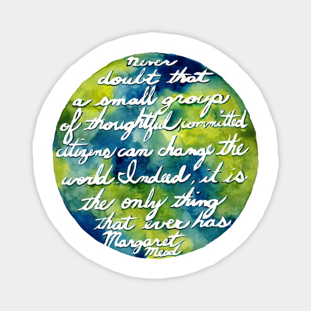 Margaret Mead Magnet by BonnieFillenwarth