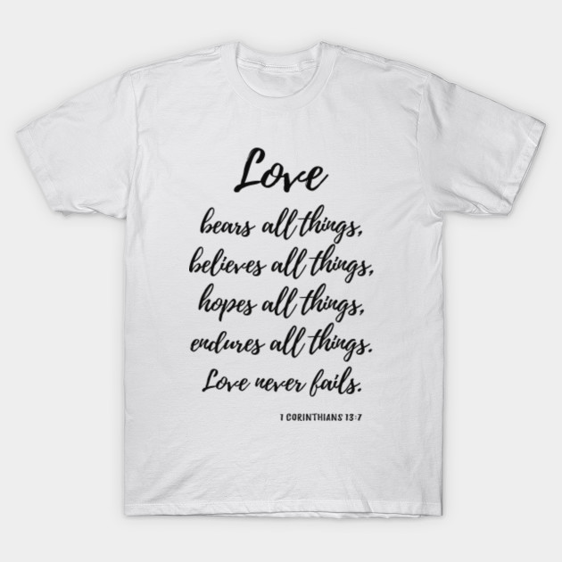 Love Bears All Things 1 Corinthians 137