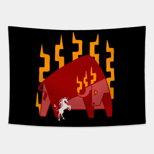 The Unicorn and Bull Tapestry