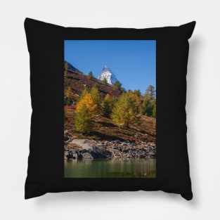 Matterhorn, Zermatt, Valais, Switzerland, Europe, autumn Pillow