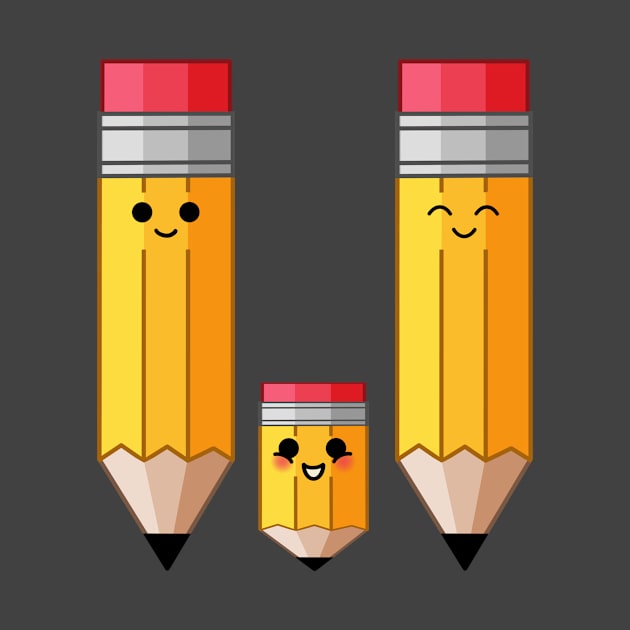 Cute Pencil Family by JustImagined