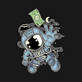 Astronaut Dollar • Funny And Cool Sci-Fi Cartoon Drawing Design Great For Anyone That Loves Astronomy Art T-Shirt