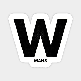 W Mans III (blk Mesh) Magnet