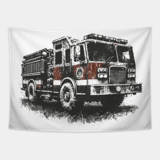 Fire Truck Tapestry